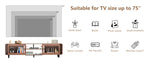 ZUN TV Stand for 55/60/65/70", Wood Entertainment Center with Power Outlets, Media Console with Sliding 36882263