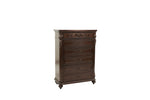 ZUN Antique Cherry / Antique Walnut Wooden 1pc Chest Of Drawers Storage Bedroom Furniture Unique Design B011P210738