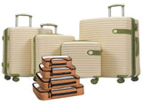 4 Piece Luggage Set Suitcase Set, ABS Hard Shell Lightweight Expandable Travel Luggage with 4 76669122