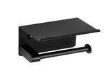 Toilet Paper with Shelf, Fits Mega Rolls, Rustproof Stainless Steel Wall-Mounted Tissue 90879482