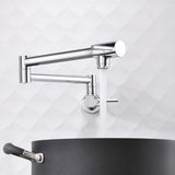 Brass Foldable Kitchen Faucet Rotatable Tap Only for Cold Water Chrome 38584869