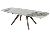 Retractable Imitation Sintered stone Table Expandable 55.12" to 78.74" can Seats 4-6 Person Heat W5630P456161