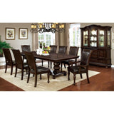 Set of 2 Leatherette Upholstered Side Chairs in Brown Cherry and Espresso B016P222691