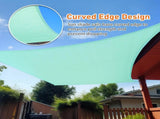 12'X16' Turquoise HDPE sunshade sail 04394210