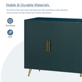 Wood TV Stand with Storage Cabinet & Adjustable Shelves, Media TV Console for Living Room W1445132035