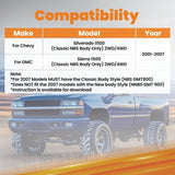Rear C-Notch Bump Stops For Chevrolet Silverado 1500 Classic Body 2001-2007 34015758