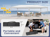 10'x20' Instant Pop Up Canopy Tent White, No Sidewalls Design, 28/22mm Powder Coated Steel Frame, 94300314