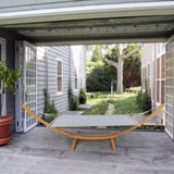 1-Person Hammock with Stand Set for Outside & Inside, Indoor Outdoor Standalone, plywoodcanvas W2297P143376