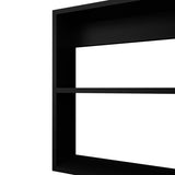 Medicine Cabinet 20.5" H, with 2 Shelves, 1 Door, and 1 Mirror, Black B097P250879