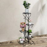 ZUN Indoor Outdoor 5-Tier Shelves Patio Plant Holder Outdoor Displaying Plants Flowers 51317415