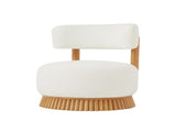Modern 27.5" W Farmhouse Armless Chair, Wooden Base Featuring Thatched Roof Rod Design, Cozy 11392088