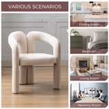 COOLMORE Contemporary Designed Velvet Fabric Upholstered Accent/Dining Chair /Barrel Side Chairs W395103720