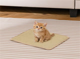 16 x 12 Inch Natural 6-Piece Cat Scratching Mats, Sisal Material Anti-Slip Latex Backing Furniture 15958003