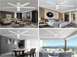 52 inch Ceiling Fans with Lights, Large Air Volume Ceiling Fans with Reversible Quiet DC Motor and 31264744