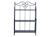 Metal Foldable 3-Tier Plant & Home Dcor Display Stand Rack / Book Shelf 04893666