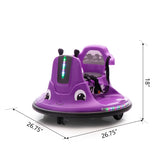 ZUN 12V Snail-Shaped Kids Electric Bumper Car with Remote Control, Ride On Car with LED Lights, Music, W2181P156753