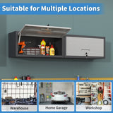 ZUN Heavy Duty Metal Wall Mounted Tool Storage Cabinet Steel Metal Garage Storage Cabinet for Garage T2398P236483