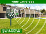 5Setting Outdoor Ultrasonic Deterrent Unit, Solar and Micro USB Dual Charging, PIR Motion 41317936