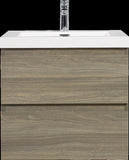 ZUN 24" Floating Bathroom Vanity with Sink, Modern Wall-Mounted Bathroom Storage Vanity Cabinet with W1573P152695