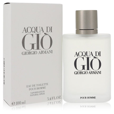 Acqua Di Gio by Giorgio Armani Eau De Parfum Refillable Spray 4.2 oz for Men FX-566515