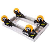 Movers Dolly Heavy Duty Furniture Dolly Trolley Cart 18''x12'' Aluminum Frame with 3'' TPU 13078464