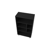 ZUN Charco Bookcase in Melamine with Six Shelves, White B128P244990