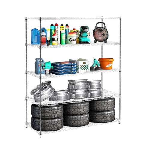 ZUN Warehouse, supermarket,kitchen,and other 5-layer heavy-duty shelves with wheels and W1668113636