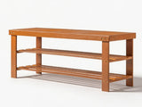 35.43"*11.02"*17.72" 3-Tier Bamboo Shoe Rack Walnut 28434386
