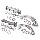 Set of 2 Manifolds with Up Pipes Left Right Fit for GM 6.6L Duramax Diesel 2001-2016 22725778