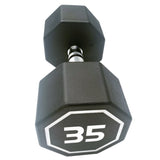 35LBS APOLLO IR3920 Premium Octagonal Dumbbell, Large Numbers, Hard Chrome Plated Handle Dumbbells 71673377