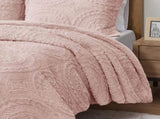 Full/Queen Embroidered Medallion Faux Fur Ultra Plush Comforter Mini Set B03597037