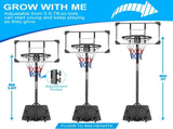 Portable Basketball Goal System with Stable Base and Wheels, use for Indoor Outdoor teenagers youth 89372176