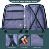 NEW Hardshell Suitcase Double Spinner Wheels PP Luggage Sets Lightweight Durable Suitcase with TSA W284P197039