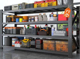 Heavy Duty Garage Shelving Units 70.1"H71"W24"D, 4-Tier Steel Adjustable Metal Storage Shelves,3000 65912860