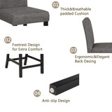 5-Piece Height Table Set with 4 Chairs, Height Table Set for 4 with Chairs, Wooden W1998P195205