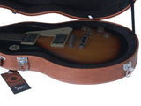 Hard-Shell Electric Guitar Case for GLP Style Electric Guitar Bulge Surface Brown 03553169