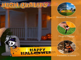 9.6FT Large Halloween Inflatable Decorations Skeleton Tombstone Banner, Outdoor Decorations Blow Up 28173017