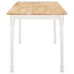 ZUN Natural and White Dining Table B062P145608