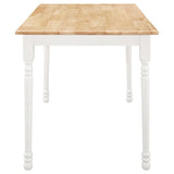 ZUN Natural and White Dining Table B062P145608