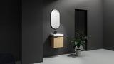 ZUN 20" Wall-Mounted Bathroom Vanity with Ceramic Sink, Storage Cabinet with Doors W1972P196398