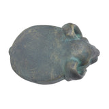Rabbit Garden Stool, Lightweight Concrete, Gold Patina Finish, No Assembly Required N765P285189G