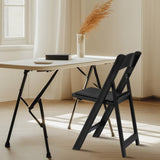 Folding Chair, Resin Chair with Padded Seat, Comfortable Event Chair Indoor Outdoor for Home Event 32222708