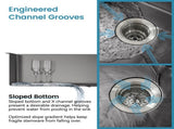 Stainless Steel Kitchen Sink, 23x19 Single Bowl, Overmount Handmade Sink in Black, with US 01299330