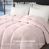 Pink plus-size comforter for all seasons, perfect for cozy bedrooms, luxurious hotel rooms, single, 48806486