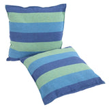 Distinctive Cotton Canvas Hanging Rope Chair with Pillows Blue 14232783