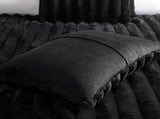 Ultrasoft Faux Fur Ribbed Comforter Set Full/Queen B035P294134
