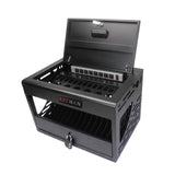16 Bay Charging Cabinet for Laptop,Chromebook, Locking Charging Station-BLACK W110272272