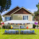 3*6m Non-Cloth PE Cloth Plastic Sprayed Iron Pipe Outdoor Party Tent White 08645783