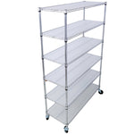 ZUN 6 Tier 6000lbs Capacity NSF Metal Shelf Wire Shelving Unit, Heavy Duty Adjustable Storage Rack with W465142123