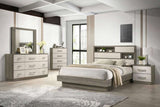 Gem Modern Style 2-Drawer Night stand Made with Wood in Beige & Brown B009P254155